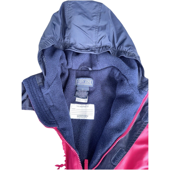 Lands' End Kids Pink & Navy Blue Squall Waterproof Insulated Snowsuit Size 4T A1 - Picture 3 of 6